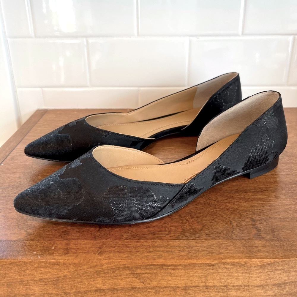LAST CHANCE Marc Fisher ltd sunny d'orsay flat black lace